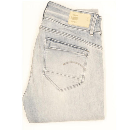 G-Star Women Blue Skinny Slim Stretch Jeans W26 L32