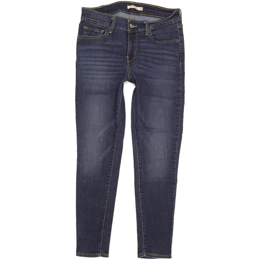 Levi's 710 Super Women Blue Skinny Slim Stretch Jeans W30 L27