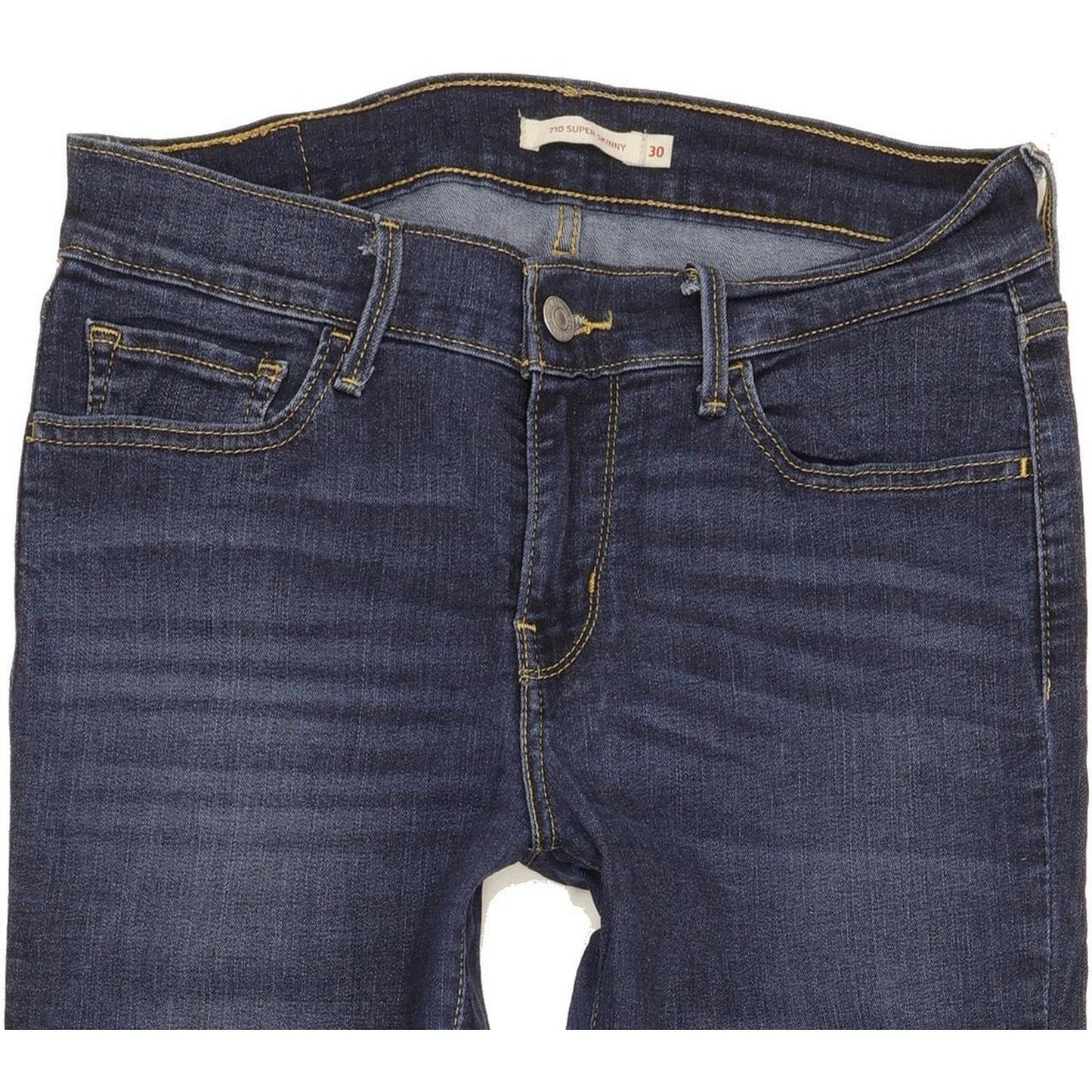 Levi's 710 Super Women Blue Skinny Slim Stretch Jeans W30 L27