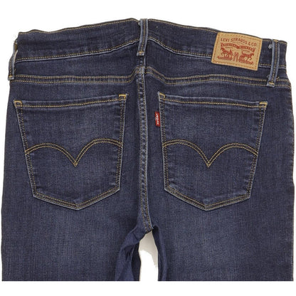 Levi's 710 Super Women Blue Skinny Slim Stretch Jeans W30 L27