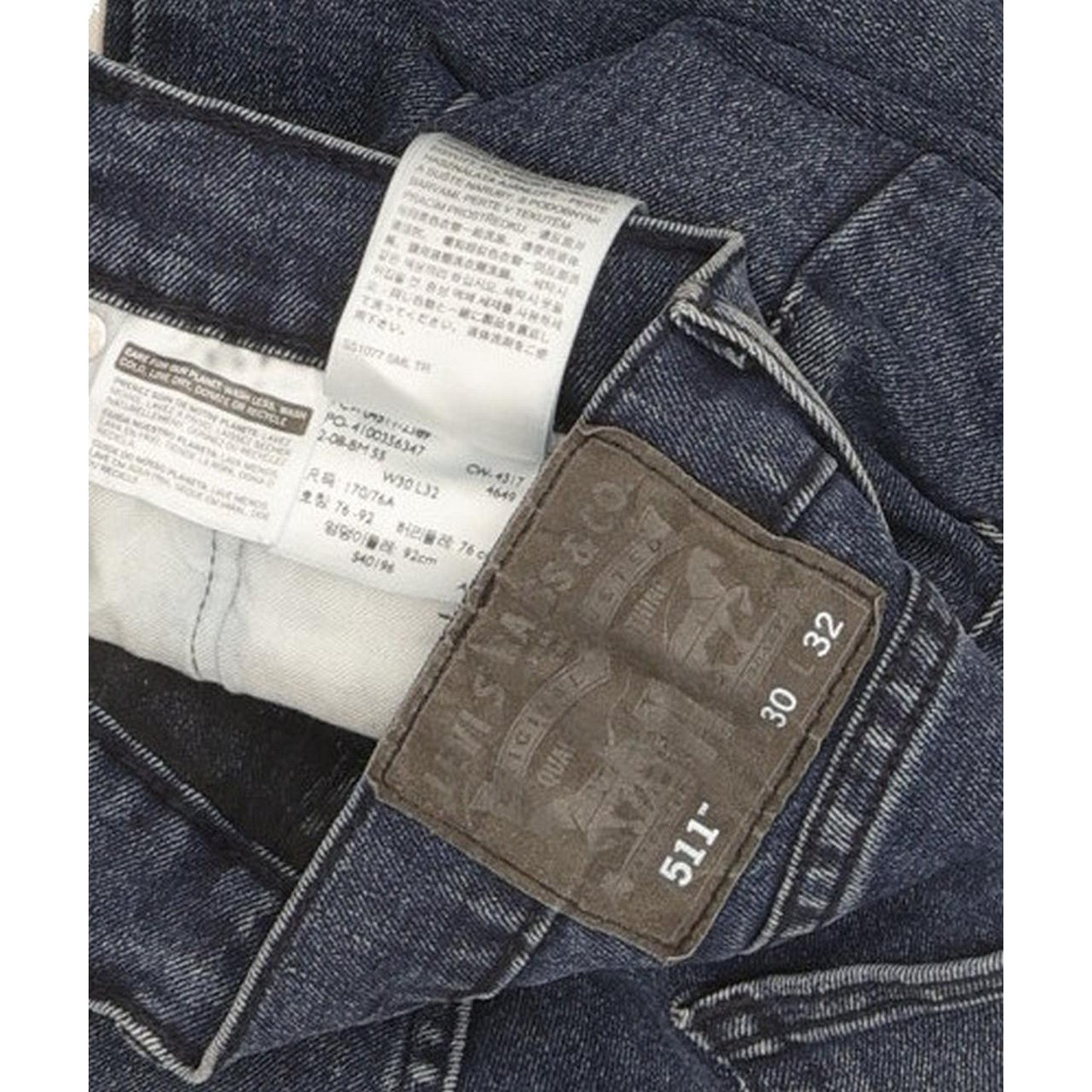 Levi's 511 Men Blue Straight Slim Stretch Jeans W30 L31