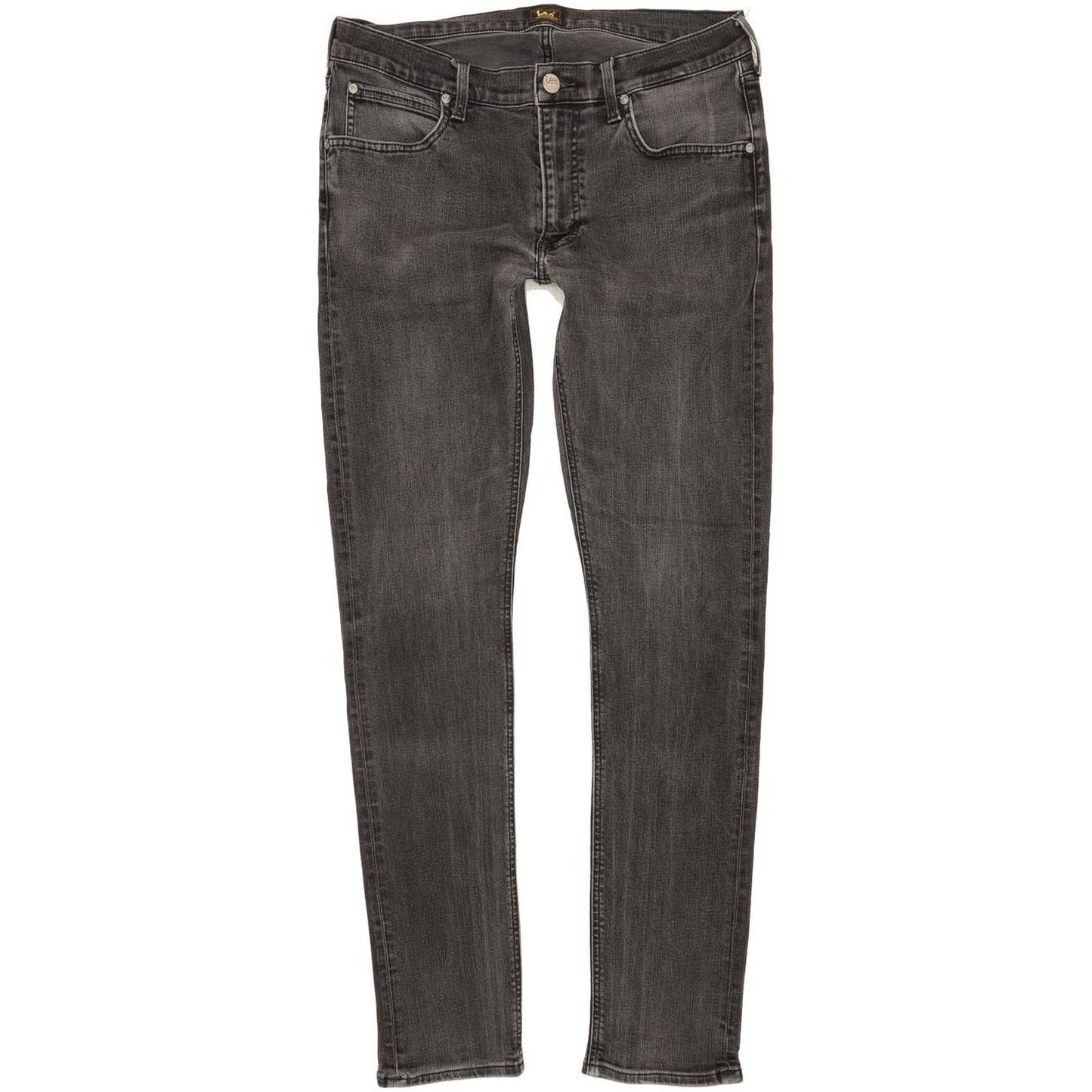 Lee Luke Men Black Skinny Slim Stretch Jeans W34 L33