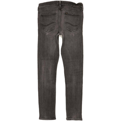 Lee Luke Men Black Skinny Slim Stretch Jeans W34 L33