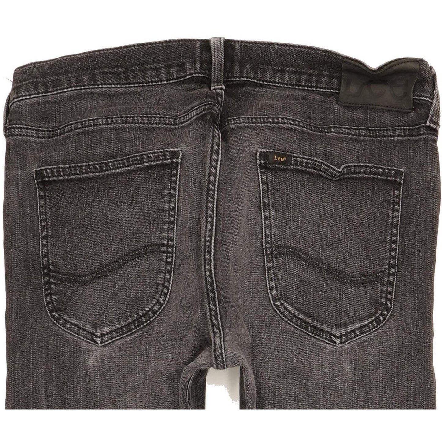 Lee Luke Men Black Skinny Slim Stretch Jeans W34 L33