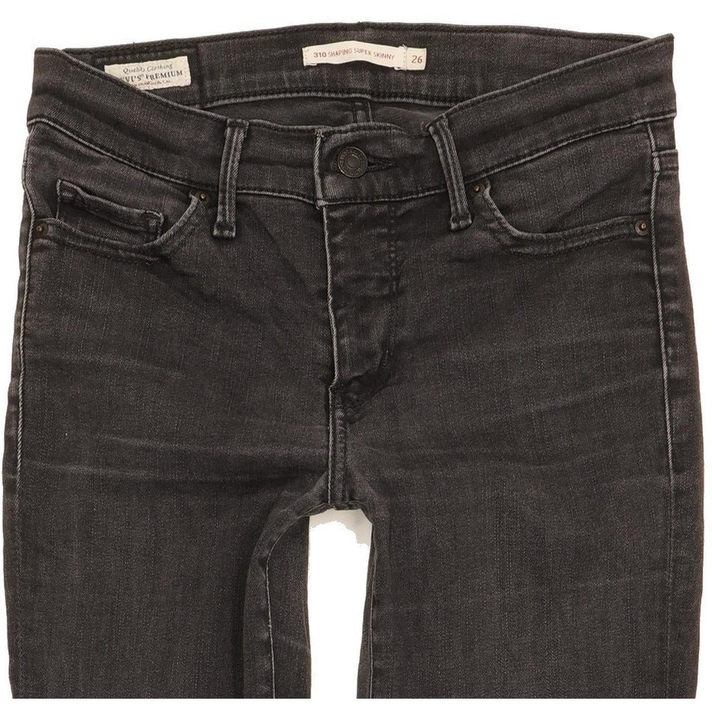 Levi's 310 Shaping Women Black Skinny Slim Stretch Jeans W26 L29