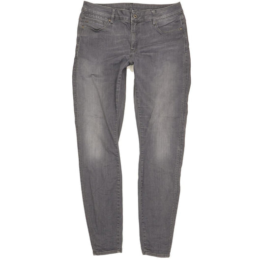 G-Star Shape High Women Grey Skinny Slim Stretch Jeans W35 L34