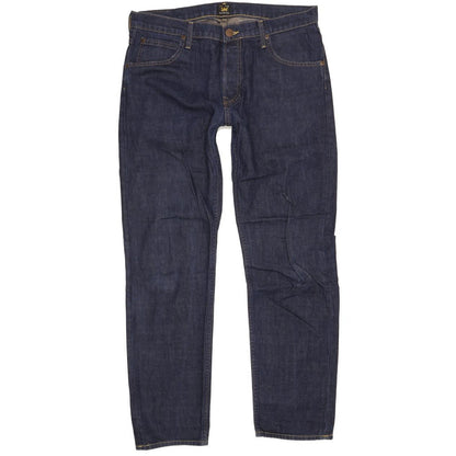 Lee Chase Men Blue Straight Slim Jeans W33 L31