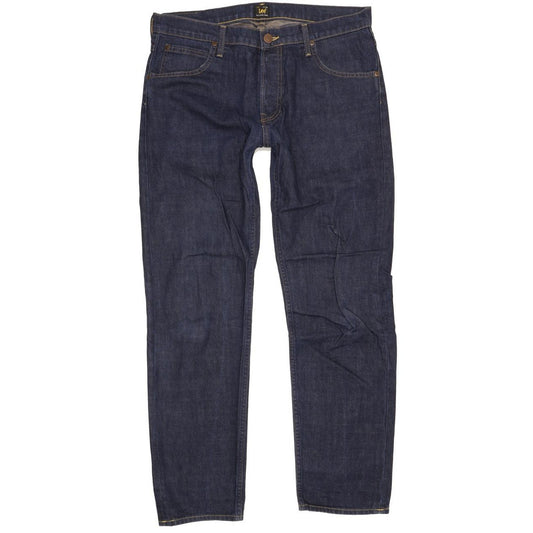 Lee Chase Men Blue Straight Slim Jeans W33 L31