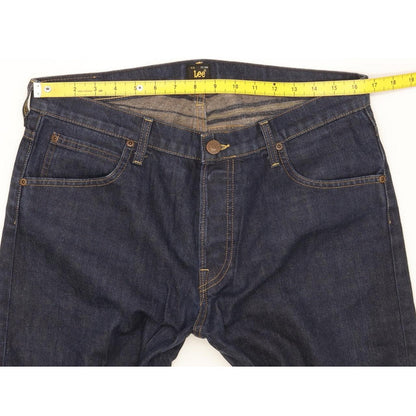 Lee Chase Men Blue Straight Slim Jeans W33 L31