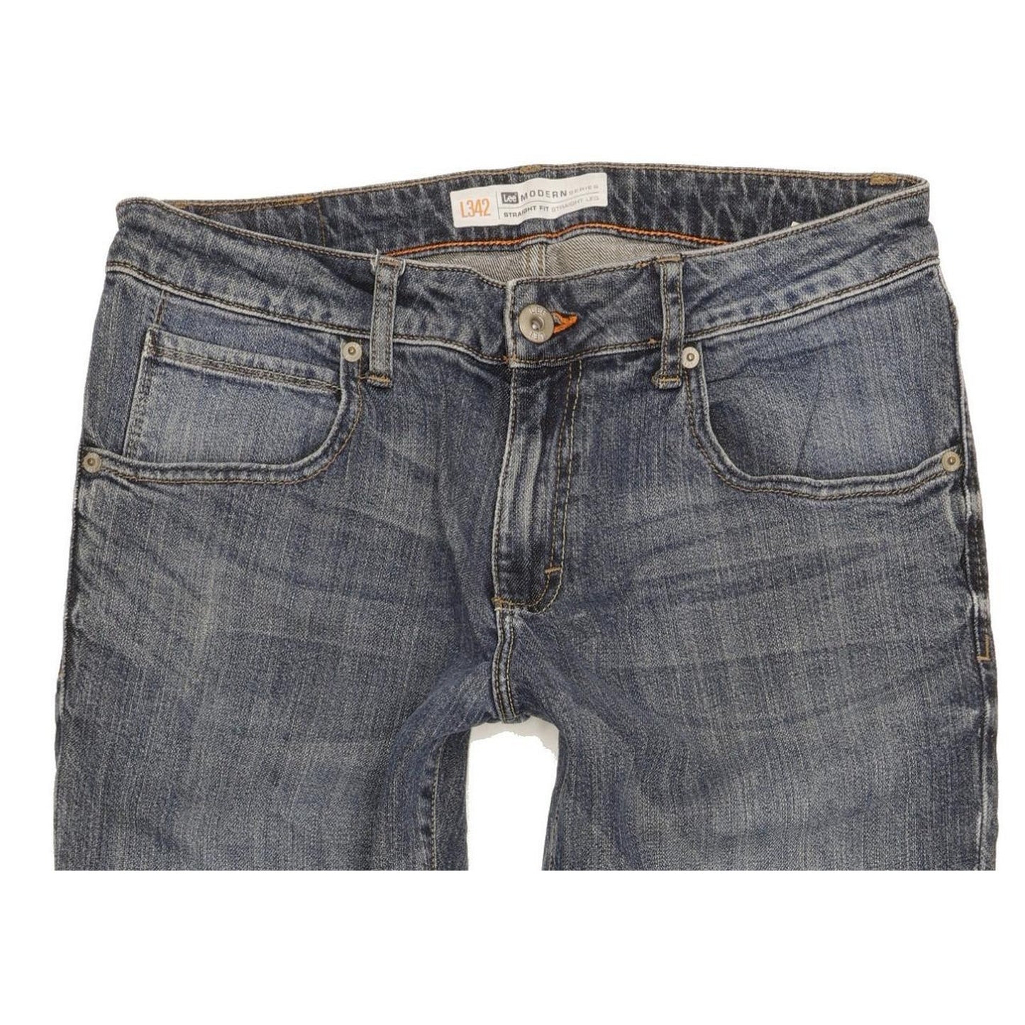 Lee Men Blue Straight Regular Stretch Jeans W32 L30