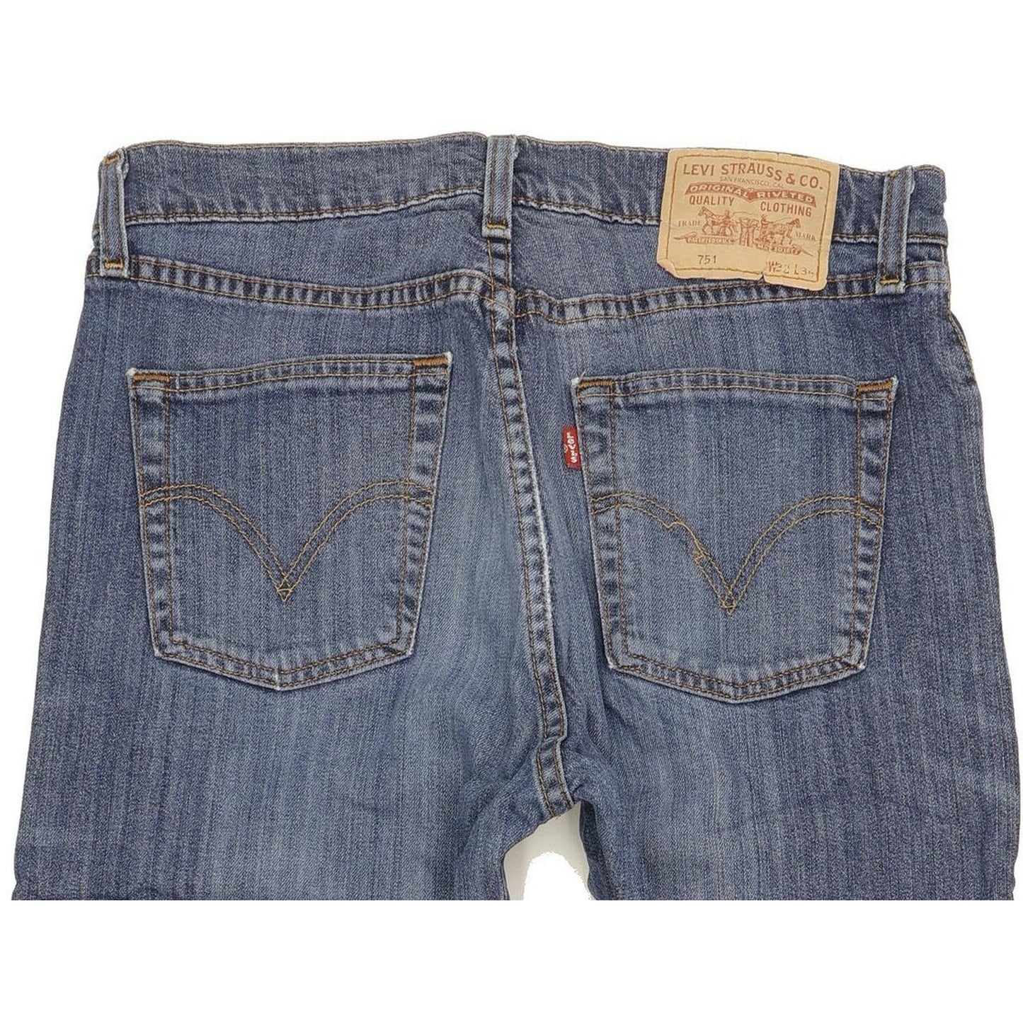 Levi's 751 Men Blue Straight Regular Jeans W32 L32