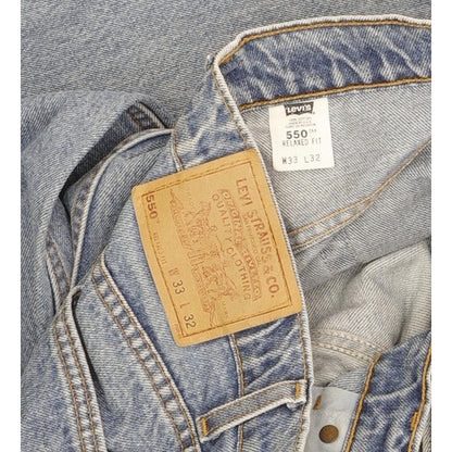 Levi's 550 Made in USA Men Blue Tapered Relaxed Jeans W33 L32