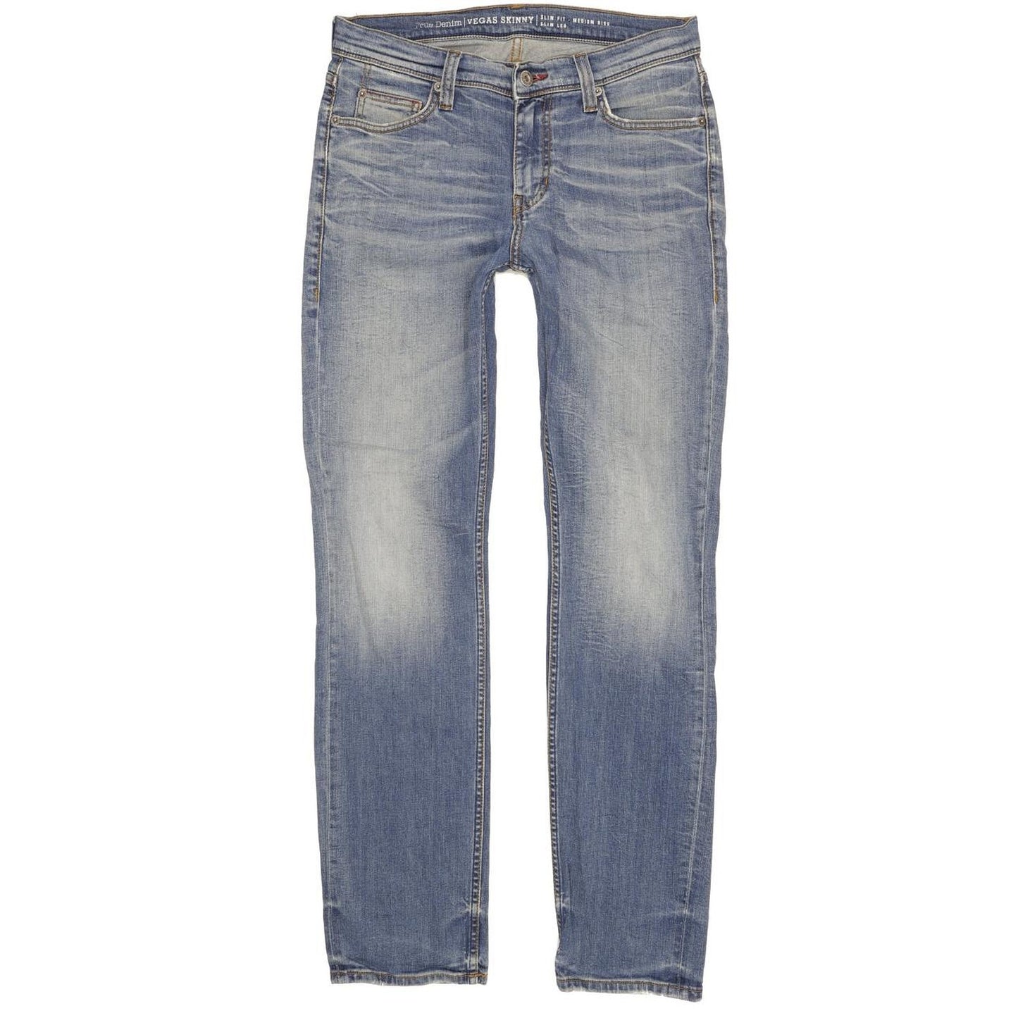 Mustang Vegas Men Blue Skinny Slim Stretch Jeans W31 L33