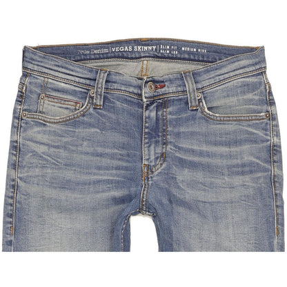 Mustang Vegas Men Blue Skinny Slim Stretch Jeans W31 L33