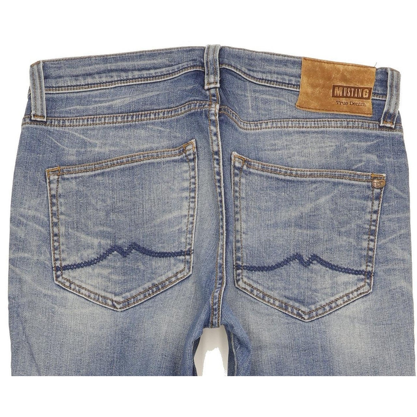 Mustang Vegas Men Blue Skinny Slim Stretch Jeans W31 L33