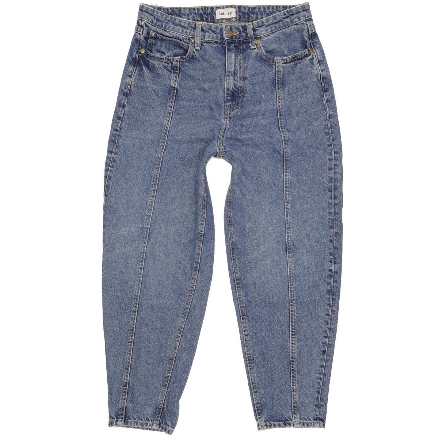 Lee H&M Blue Tapered Relaxed Jeans High Waisted W30 L30