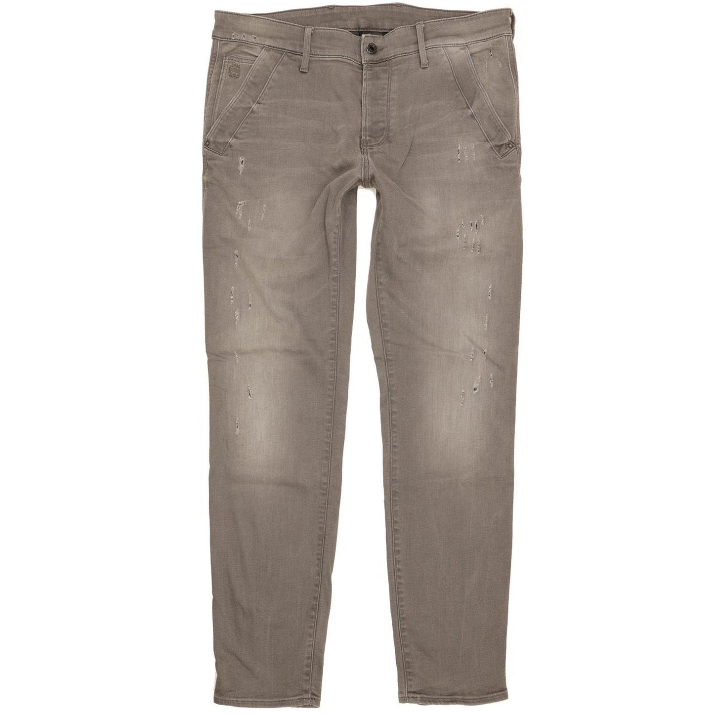 G-Star Bronson Women Grey Tapered Slim Stretch Jeans W34 L34