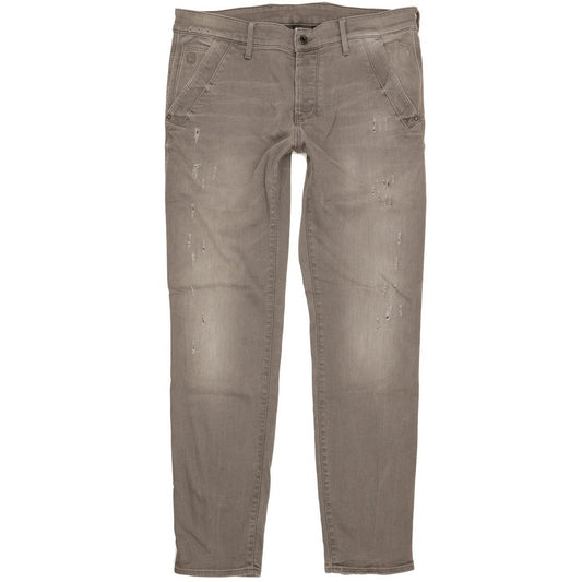 G-Star Bronson Women Grey Tapered Slim Stretch Jeans W34 L34