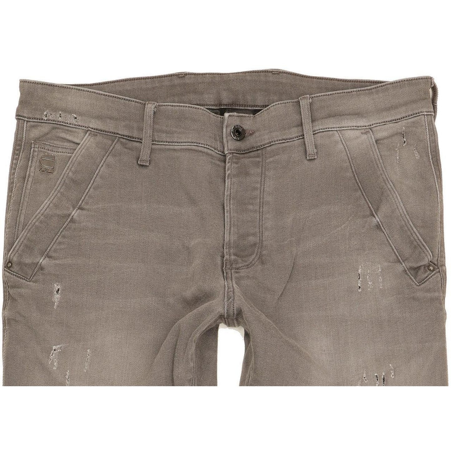 G-Star Bronson Women Grey Tapered Slim Stretch Jeans W34 L34