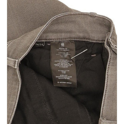 G-Star Bronson Women Grey Tapered Slim Stretch Jeans W34 L34