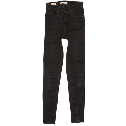 Levi's Mile Women Black Skinny Slim Stretch Jeans W24 L30