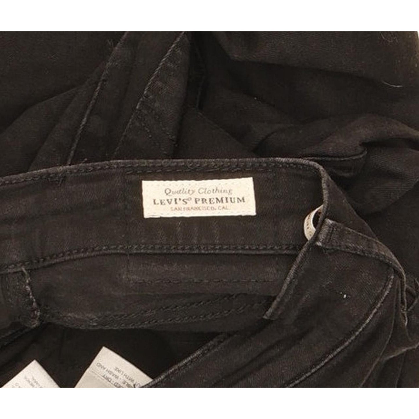 Levi's Mile Women Black Skinny Slim Stretch Jeans W24 L30