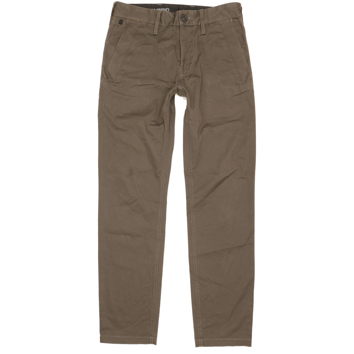 G-Star Bronson Women Khaki Straight Slim Chino Stretch Jeans W27 L29