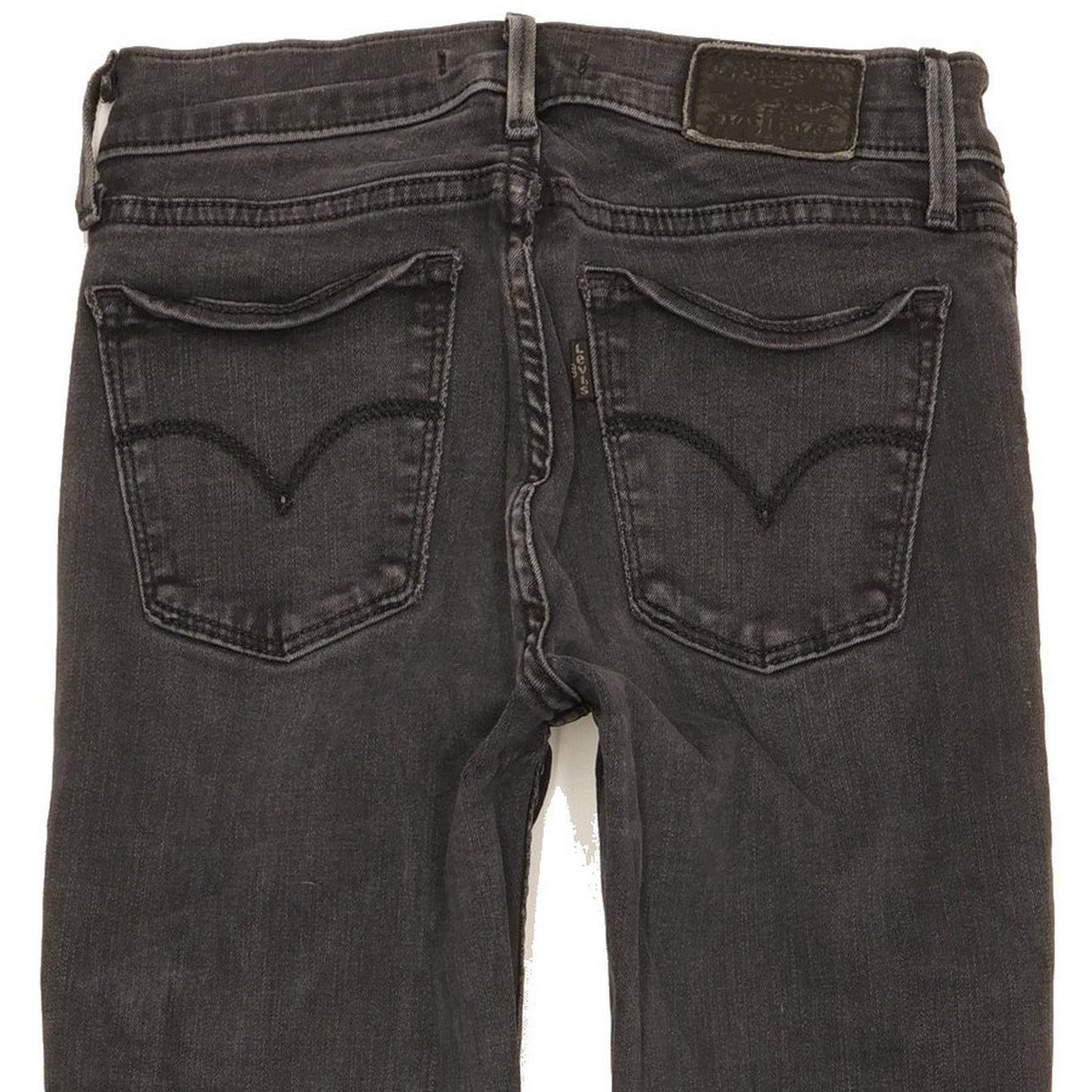 Levi's 710 Super Women Black Skinny Slim Stretch Jeans W25 L29