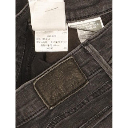 Levi's 710 Super Women Black Skinny Slim Stretch Jeans W25 L29