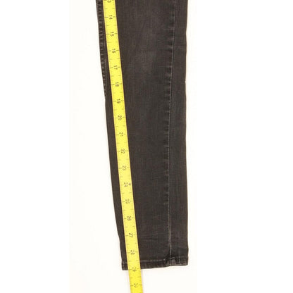 Levi's 710 Super Women Black Skinny Slim Stretch Jeans W25 L29