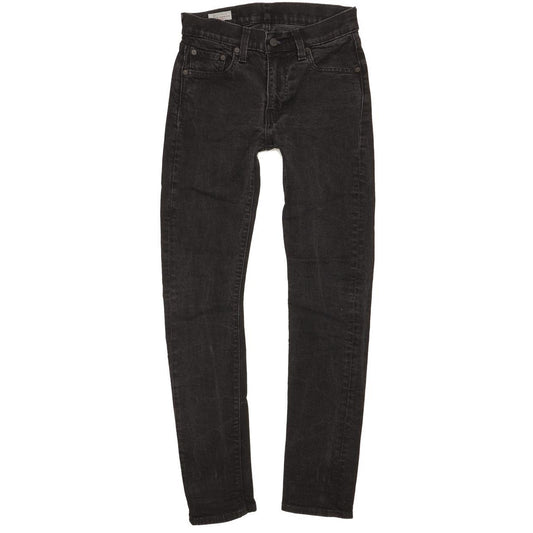 Levi's 519 Men Black Skinny Slim Stretch Jeans W29 L30