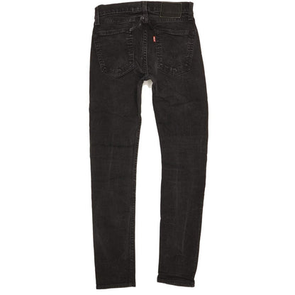 Levi's 519 Men Black Skinny Slim Stretch Jeans W29 L30