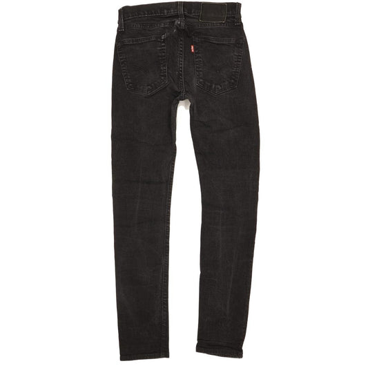 Levi's 519 Men Black Skinny Slim Stretch Jeans W29 L30