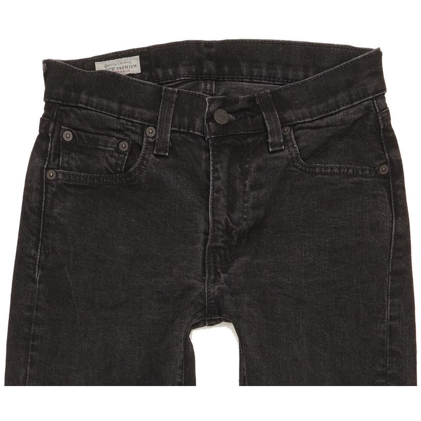 Levi's 519 Men Black Skinny Slim Stretch Jeans W29 L30