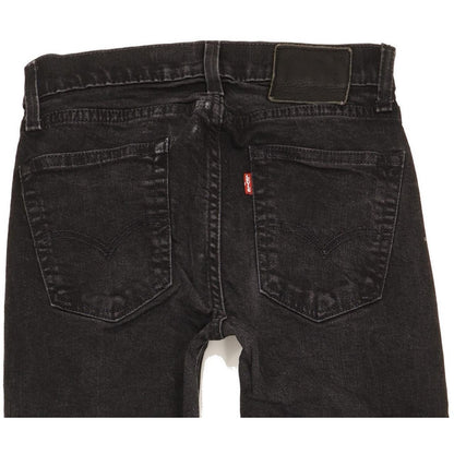 Levi's 519 Men Black Skinny Slim Stretch Jeans W29 L30