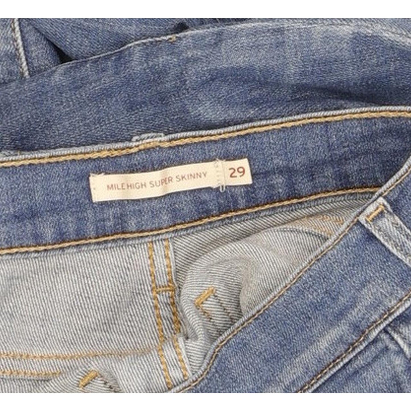 Levi's Mile Women Blue Skinny Slim Stretch Jeans W29 L33