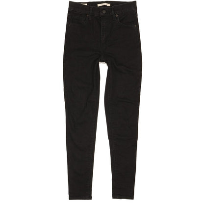 Levi's Mile Women Black Skinny Slim Stretch Jeans W26 L28