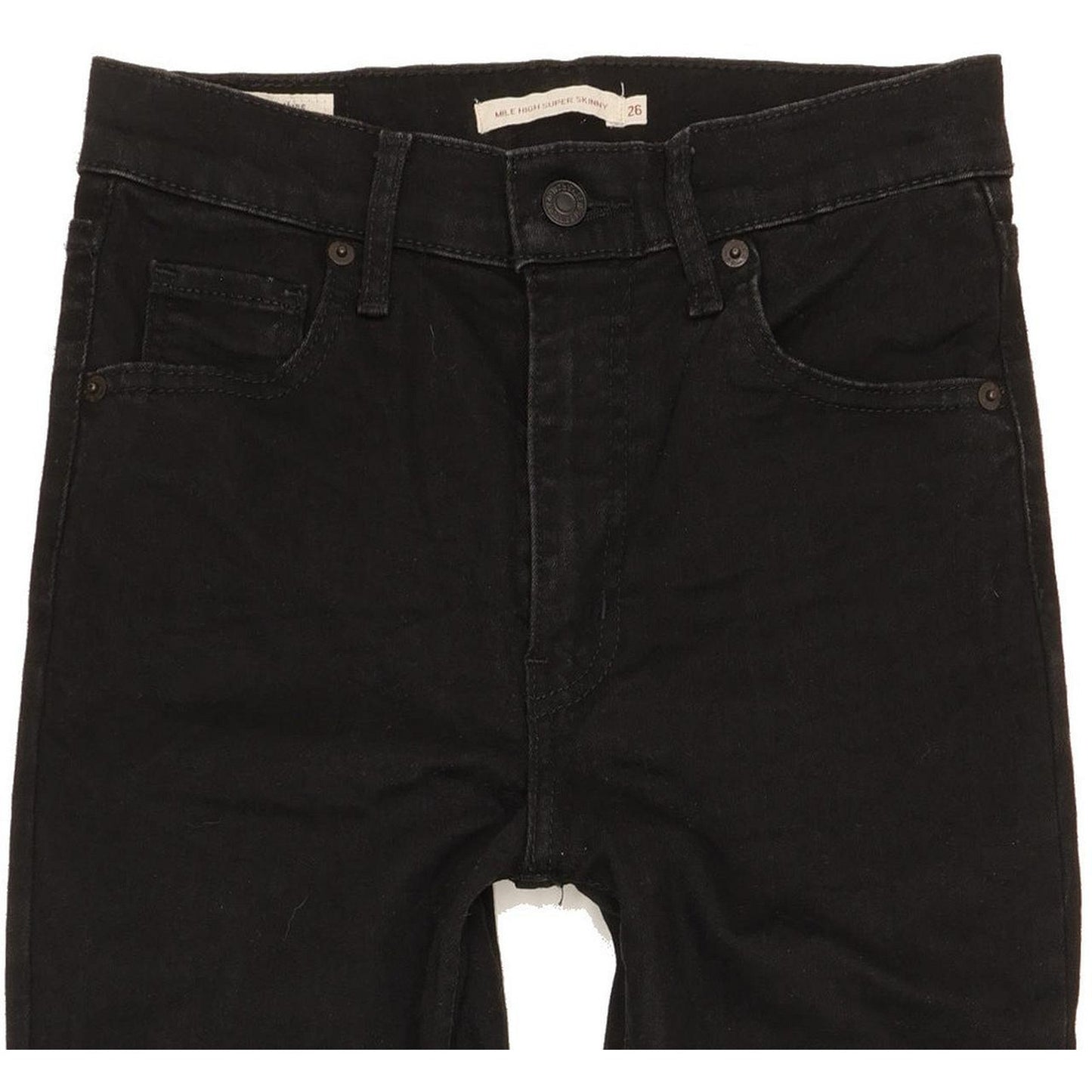 Levi's Mile Women Black Skinny Slim Stretch Jeans W26 L28