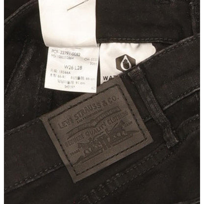 Levi's Mile Women Black Skinny Slim Stretch Jeans W26 L28