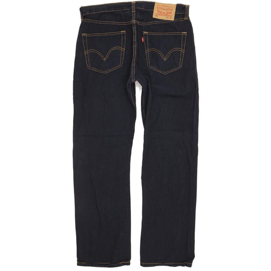 Levi's 501 Men Navy Straight Regular Trousers W34 L30