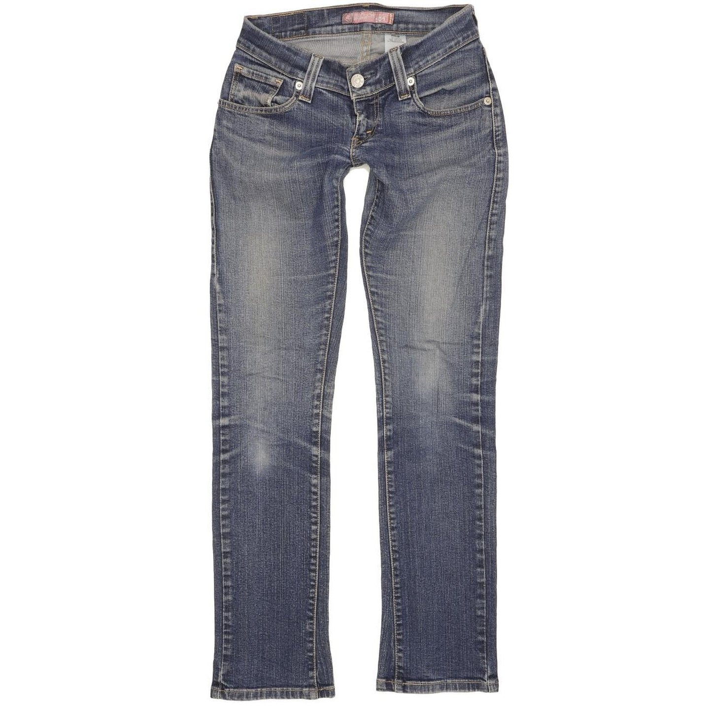 Levi's 504 Women Blue Straight Slim Stretch Jeans W26 L33