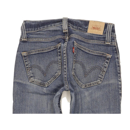 Levi's 504 Women Blue Straight Slim Stretch Jeans W26 L33