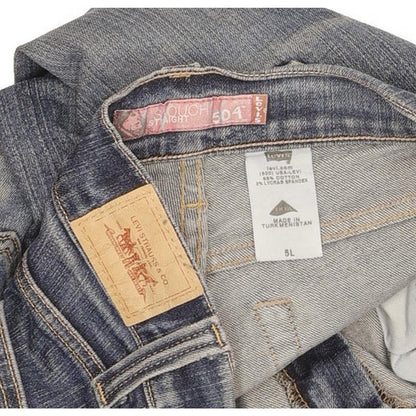 Levi's 504 Women Blue Straight Slim Stretch Jeans W26 L33
