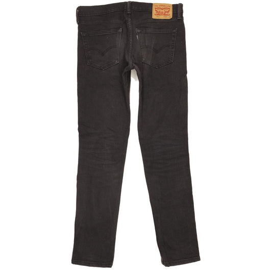 Levi's 511 Men Black Straight Slim Stretch Jeans W32 L33