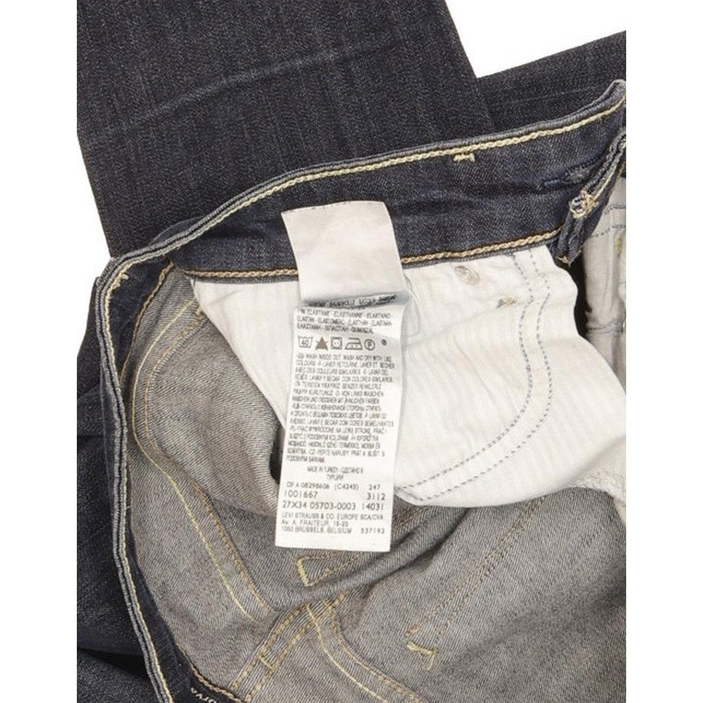 Levi's Demi Curve Women Blue Skinny Slim Stretch Jeans W27 L32
