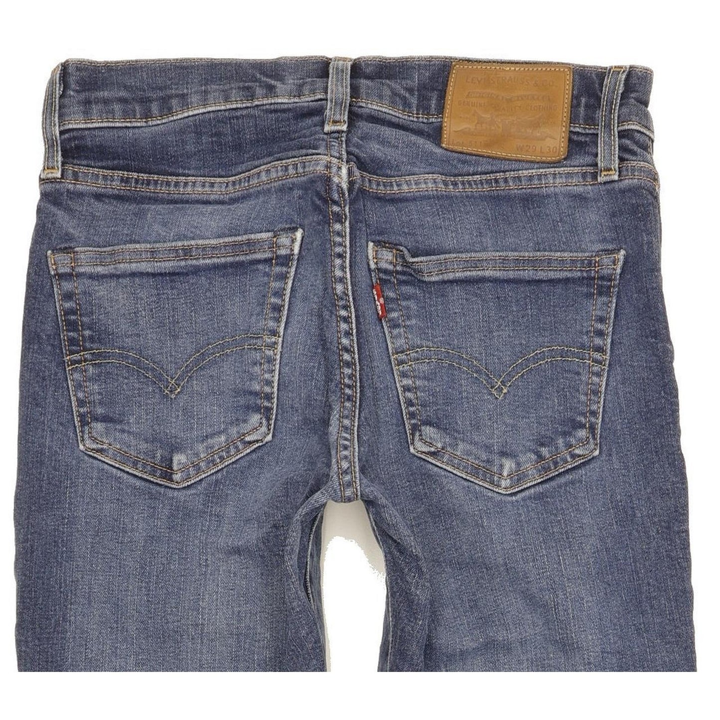 Levi's 511 Men Blue Straight Slim Stretch Jeans W29 L27