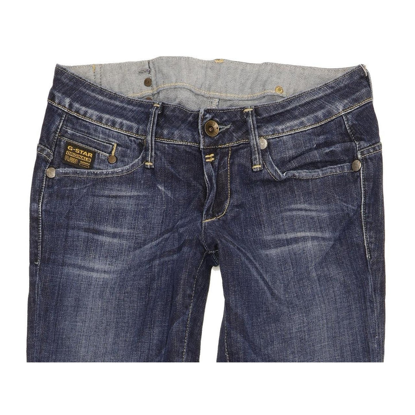 G-Star Midge Women Blue Straight Slim Stretch Jeans W29 L31