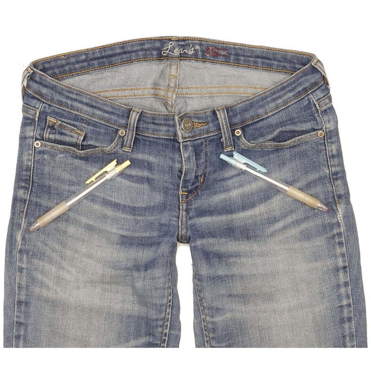 Levi's Women Blue Skinny Slim Stretch Jeans W25 L30