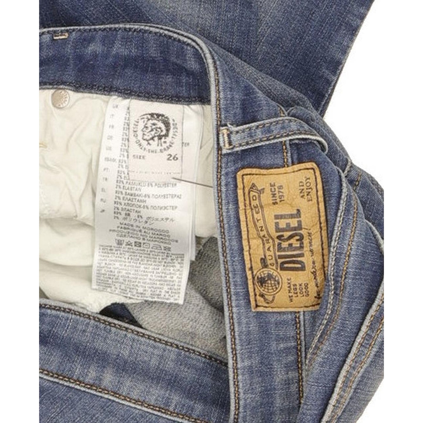 Diesel Skinzee Women Blue Skinny Slim Stretch Jeans W26 L28
