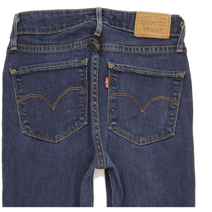 Levi's 721 Women Blue Skinny Slim Stretch Jeans W25 L30